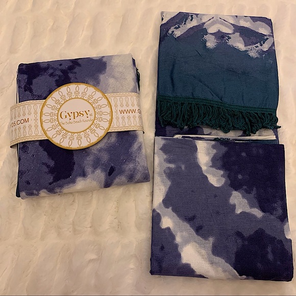 Gypsy 05 Boho Beach Tie Dye Roundie Blanket Throw - Picture 6 of 7